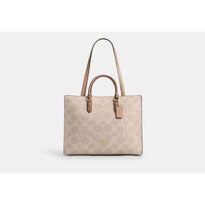 Maggie Tote Bag In Blocked Signature Canvas